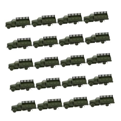 JOINPAYA 20 Stück LKW-Modell Für Transportfahrzeuge Fahrzeug Fahrzeugspielzeug Aus Kunststoff Autospielzeug Aus Kunststoff -LKW- Pp Olive Green von JOINPAYA