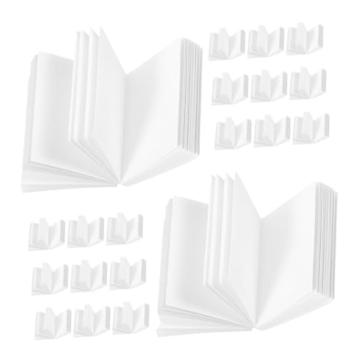 JOINPAYA 20 Stück Leeres Buchmodell Miniatur Puppenhausmöbel kleine Bücher-Requisiten Puppenbett minibuch puppenhaus Schlafzimmer Puppenhauszubehör Puppenhausverzierung Papier Weiß von JOINPAYA