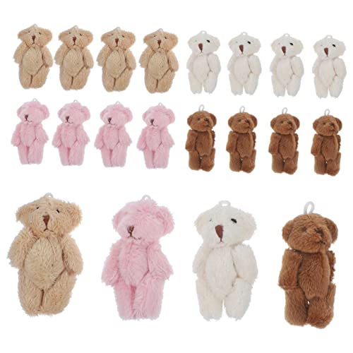 JOINPAYA 20 Stück Mini -Bären -Puppenverzierungen Schlüsselbundstopftiere Plüschtiere kleine Kuscheltiere Masse winzige Stofftiermasse Mini-Plüschtier massengefüllte Tierplüsch PP Baumwolle JOINPAYA 20 Stück Mini -Bären -Puppenverzierungen Schlüsselbundstopftiere Plüschtiere kleine Kuscheltiere Masse winzige Stofftiermasse Mini-Plüschtier massengefüllte Tierplüsch PP Baumwolle von JOINPAYA