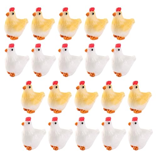 JOINPAYA 20 Stück Mini-Hahnhenne Miniatur-Dinge Vogelverzierung winziges Zuhause Miniatur-Puppenhaus Henne Dekoration für Zuhause Huhn zur Dekoration Verzierungen aus Harz in Hühnerform JOINPAYA 20 Stück Mini-Hahnhenne Miniatur-Dinge Vogelverzierung winziges Zuhause Miniatur-Puppenhaus Henne Dekoration für Zuhause Huhn zur Dekoration Verzierungen aus Harz in Hühnerform von JOINPAYA