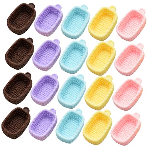 JOINPAYA 20 Stück Mini Lebensmittelkörbe Puppenhaus Simulierte Körbe Zum Selbermachen Von Mini Lebensmitteln Mini Körbe Ornamente Mini Zubehör Für Puppen Für Puppenhaus Ornament von JOINPAYA