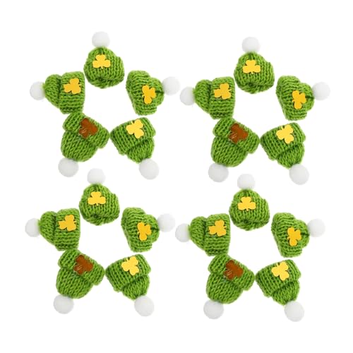 JOINPAYA 20 Stück Mini Mützen Strickzubehör Kopfschmuckherstellung Zubehör Zum Selbermachen Hutornamente Bastelbedarf Saint Patrick DIY Bastelornamente Mini Strickmütze JOINPAYA 20 Stück Mini Mützen Strickzubehör Kopfschmuckherstellung Zubehör Zum Selbermachen Hutornamente Bastelbedarf Saint Patrick DIY Bastelornamente Mini Strickmütze von JOINPAYA