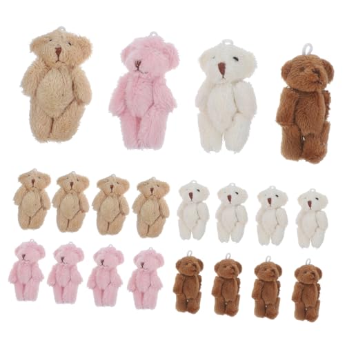 JOINPAYA 20 Stück Mini-Plüschbär sammlerstücke stofftiere geschenkdeko geburtstagsdeko geburtstagdeko kleine Bären Minibären winzige Bärenmasse Miniatur-Bärenplüsch Mini-Bär PP Baumwolle von JOINPAYA