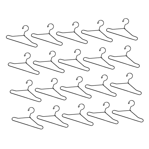 JOINPAYA 20 Stück Mini Puppenkleidung Rack Kleine Puppe Kleiderbügel Für Puppenzubehör Miniatur Mini -puppenbügel Süßer Kleiderständer Puppen-Outfit-aufhänger Babypuppe Black Metall JOINPAYA 20 Stück Mini Puppenkleidung Rack Kleine Puppe Kleiderbügel Für Puppenzubehör Miniatur Mini -puppenbügel Süßer Kleiderständer Puppen-Outfit-aufhänger Babypuppe Black Metall von JOINPAYA