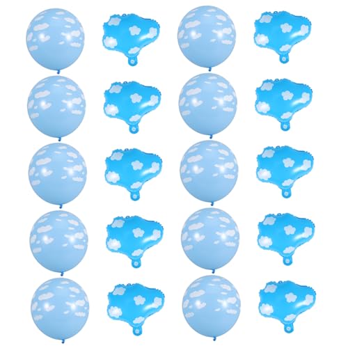 JOINPAYA 20 Stück Partydekoration wiederverwendbar Geburtstag bunt Dekorationen königlich hochzeit dekoration hochzeit party wolkenballons Hochzeitswolkenballons Aluminiumfolie Blue JOINPAYA 20 Stück Partydekoration wiederverwendbar Geburtstag bunt Dekorationen königlich hochzeit dekoration hochzeit party wolkenballons Hochzeitswolkenballons Aluminiumfolie Blue von JOINPAYA