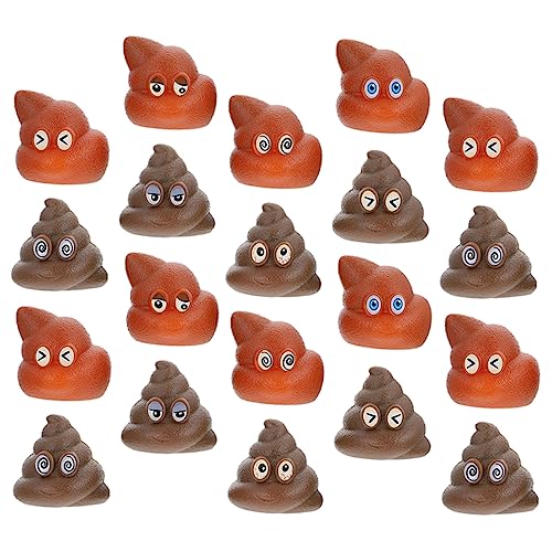 JOINPAYA 20 Stück Poop- Zum Werfen Von Streiche Gefälschter KOT Poop-Modelle Streiche Streichspielzeug Für Werfen Klein Du PVC von JOINPAYA