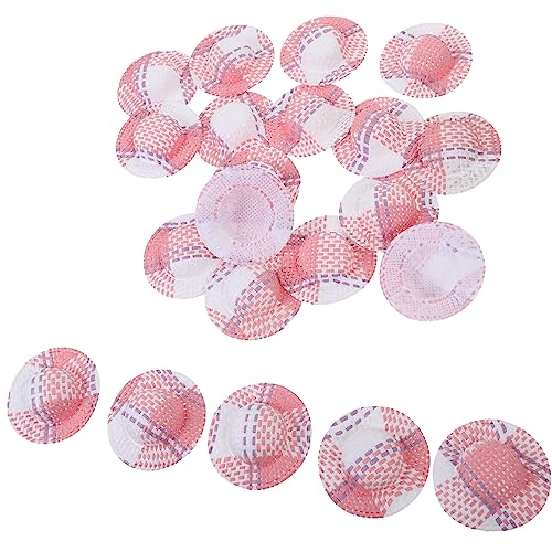 JOINPAYA 20 Stück Puppenhaus Mini Hüte Mini Sombrero Hüte Dekorativer DIY Hut Mittelgroße Strohhüte Für Puppen Miniatur Strohhüte Zum Basteln Winzige Puppen Mini Cowgirl Hut von JOINPAYA