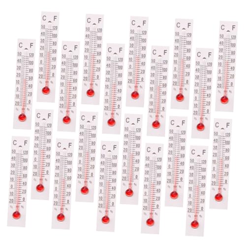 JOINPAYA 20 Stück Puppenhaus-Thermometer für Miniatur-Schlafzimmer-Accessoire Miniaturspielzeug Mini-Thermometer Miniatur-Thermometermodell Mikro-Requisiten Papier Weiß von JOINPAYA