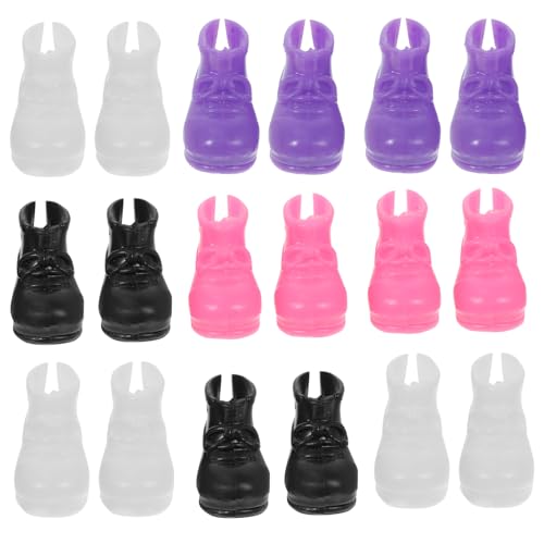 JOINPAYA 20 Stück Puppenschuh Zubehör Kleine Häuser Miniatur Szene Modell Puppenstiefel Mini Schuhe Ornamente Puppenhaus Miniatur Zubehör Mini Schuhe Schuhe von JOINPAYA