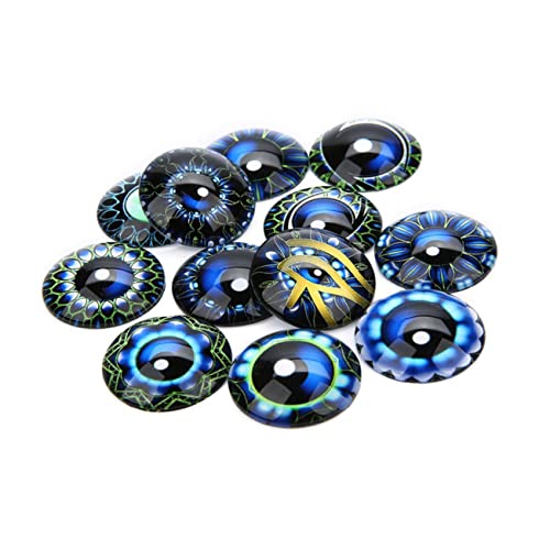 JOINPAYA 20 Stück Runde Edelstein Patch runder Cabochon aus Glas Edelsteine Glasaufkleber Schmuckaufnäher Schmuckmaterial selber Machen Flecken Blue JOINPAYA 20 Stück Runde Edelstein Patch runder Cabochon aus Glas Edelsteine Glasaufkleber Schmuckaufnäher Schmuckmaterial selber Machen Flecken Blue von JOINPAYA
