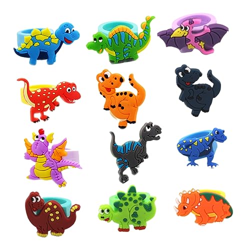 JOINPAYA 20 Stück Simulation Dinosaurier Fingerringe Lustige Fingerpuppen Dinosaurier-fingerringe Cartoon-fingerringe Lustige Fingerringe von JOINPAYA