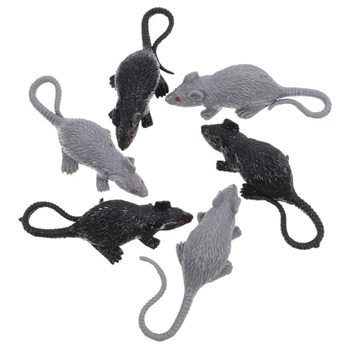 JOINPAYA 20 Stück Simulations-mausmodell Halloween Realistisches Mausspielzeug Requisiten Streich Dekoration Klein Lebensecht Figur Gefälscht Miniaturen Für Gruselig Drinnen Fälschung PVC von JOINPAYA