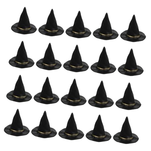 JOINPAYA 20 Stück Teiliges Halloween Hexenhut aus Kunststoff Kleine Party und Puppendekoration Vielseitige Diy Hexenhüte als Weinflaschenüberzug und Halloween Partyaccessoire JOINPAYA 20 Stück Teiliges Halloween Hexenhut aus Kunststoff Kleine Party und Puppendekoration Vielseitige Diy Hexenhüte als Weinflaschenüberzug und Halloween Partyaccessoire von JOINPAYA