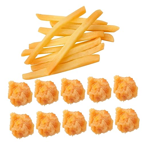 JOINPAYA 20 Stück Teiliges Künstliche Snackmodelle Realistische Simulation von Chicken Popcorn und Frites für Restaurant Kinderküche und Partydekoration JOINPAYA 20 Stück Teiliges Künstliche Snackmodelle Realistische Simulation von Chicken Popcorn und Frites für Restaurant Kinderküche und Partydekoration von JOINPAYA