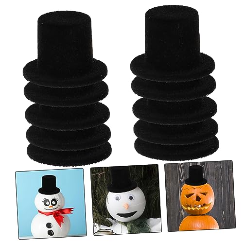 JOINPAYA 20 Stück Teiliges Mini Clown Hut aus Beflocktem Stoff Dekorative Kleine Party Dekorationen DIY Weihnachtsmützen für Puppen Handgefertigte Bastelaccessoires Vielseitige Puppenhüte von JOINPAYA