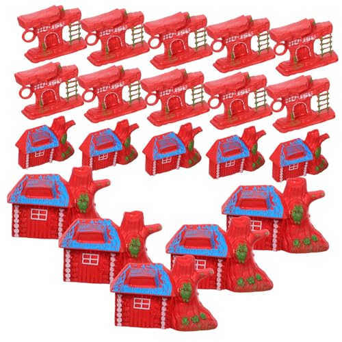 JOINPAYA 20 Stück Teiliges Miniatur Hohe Realistische Holzhausmodelle für Puppenhaus-Dekoration Mikro-Landschaft Sandtisch-zubehör Kreative Bastelideen für Erwachsene von JOINPAYA