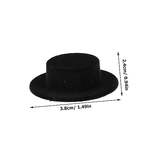 JOINPAYA 20 Stück Teiliges Miniatur Puppenhüte aus Filz Kleine Bastel Hutverzierungen für DIY Dekoration Schwarze Mini Zylinderhüte Geeignet für Weihnachts und Festdekorationen von JOINPAYA