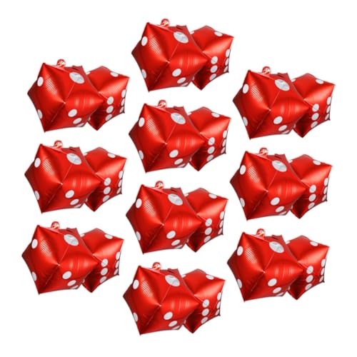 JOINPAYA 20 Stück Teiliges Würfel folienballon Glänzend Leicht Sechseckig Wiederverwendbar Partydeko für Männergeburtstag Spieleabend Festival Rote Quadratische Aluminiumfolie JOINPAYA 20 Stück Teiliges Würfel folienballon Glänzend Leicht Sechseckig Wiederverwendbar Partydeko für Männergeburtstag Spieleabend Festival Rote Quadratische Aluminiumfolie von JOINPAYA