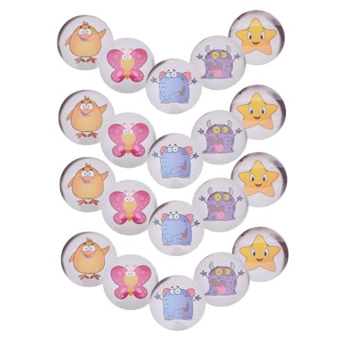 JOINPAYA 20 Stück Toiletten-Training Aufkleber mit Farbwechsel wasserdichte Runde Urin-zielmarkierungen für Jungen und Mädchen Kindersichere Cartoon-Designs Fördert Selbstständiges von JOINPAYA