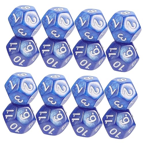 JOINPAYA 20-teiliges 12-seitiges Würfelset Aus Acryl Für Klassenzimmer Würfel Für Mathematikspiele Coole Polyedrische Großpackung von JOINPAYA