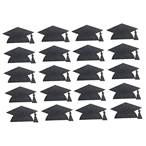 JOINPAYA 20 Stücke Graduate Cup Aufkleber Dekoration Graduation Cap Kreative Tasse Aufkleber Decor Cup Aufkleber DIY Aufkleber Aufkleber Graduate Cap Schwarz von JOINPAYA