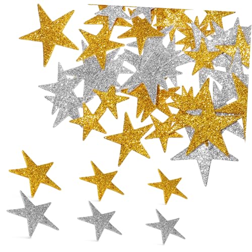 JOINPAYA 200 STK. Bastelsets Für Schaumsternaufkleber Sternaufkleber Zum Basteln Glitzeraufkleber Sternaufkleber Für Party Weihnachtsstern-Aufkleber Sternaufkleber Klein Eva von JOINPAYA