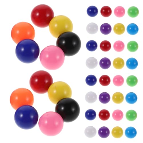 JOINPAYA 200 Stück Bunte Kunststoffspielkugeln Ersatzmurmeln für Chinesisches Damespiel Lernspielzeug für Mathe Farben Sortieren Familienspiel Zubehör von JOINPAYA