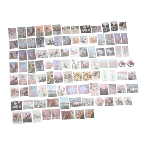 JOINPAYA 200 Stück Material Dekorative Aufkleber Bastelaufkleber Tagebuch-Aufkleber Zeitschriftenaufkleber Scrapbook-Sticker Selber Machen Handkontoaufkleber Planer-Aufkleber Papier von JOINPAYA