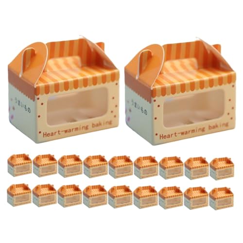 JOINPAYA 20pcs Puppenhaus Mini Box Ornament Miniatur Kuchen Box Modell Geburtstag Kuchen Toer Für Jungen Und Mädchen Rollenspiel Spielzeug von JOINPAYA