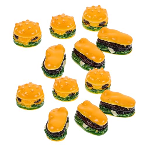 JOINPAYA Pädagogische Mini-Burger-Modelle – 20 Stück Miniatur-Lebensmittel Aus Kunstharz Für Das Puppenhaus Realistische Miniatur-Hamburger-Requisiten von JOINPAYA