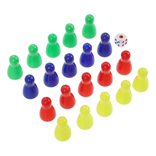 JOINPAYA Schachfiguren Würfel 20 Stück Spielmarken Aus Kunststoff Ersatzteile Für Brettspiele Einfach Zu Verwenden von JOINPAYA