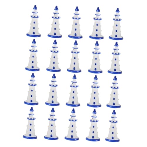 JOINPAYA Miniatur-Leuchtturm Aus Kunstharz Nautische Dekoration Im Mediterranen Stil Realistische Skulptur Für Das Bücherregal Im Home-Office 20 Stück von JOINPAYA