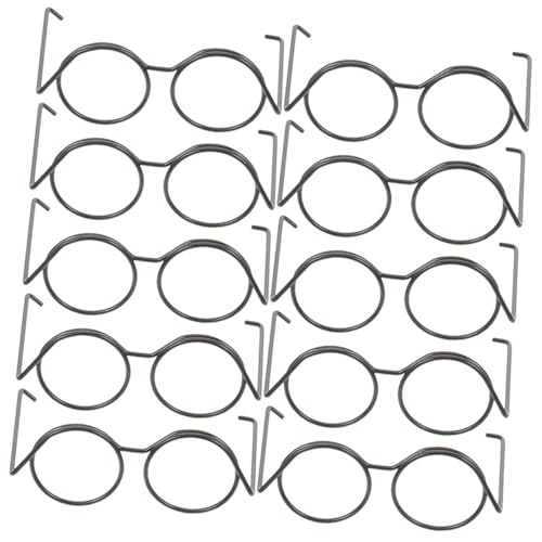 JOINPAYA 20St Puppe Mini-Brille aus Metall Mini-Brille für Puppen Puppenbrillen Miniaturen Mädchen klein leuchtbrillen Puppen Kleidung Minibrille für Puppen entzückende Mini-Brille Black JOINPAYA 20St Puppe Mini-Brille aus Metall Mini-Brille für Puppen Puppenbrillen Miniaturen Mädchen klein leuchtbrillen Puppen Kleidung Minibrille für Puppen entzückende Mini-Brille Black von JOINPAYA