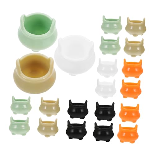 JOINPAYA 20Stücke Miniatur Hexentöpfe für Halloween Dekoration Realistische Details für Puppenhaus und Party Kreative Ergänzung für DIY Projekte von JOINPAYA