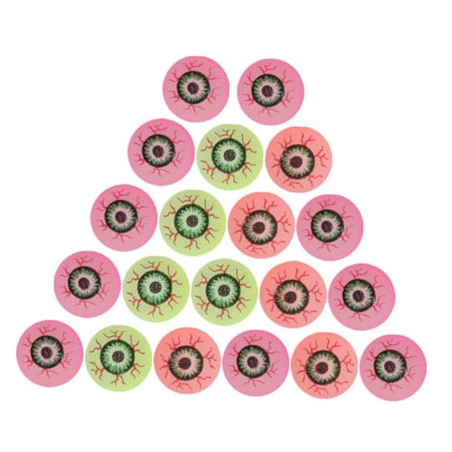 JOINPAYA 20pcs Festival Decor Bunte Scary Augapfel Halloween Hüpfburg Aufblasbare Halloween Dekorationen Augäpfel Halloween Requisiten von JOINPAYA
