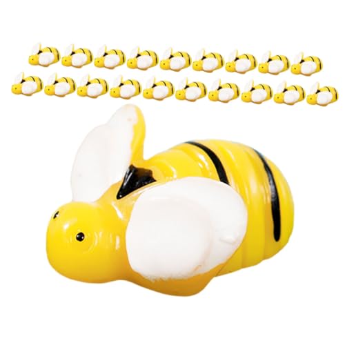 JOINPAYA 20 Stück Mini-Bienen Aus Kunstharz – Landschaftsdekor Puppenhaus-miniaturhandwerk Moosdekor Gartenfiguren Für Zuhause von JOINPAYA