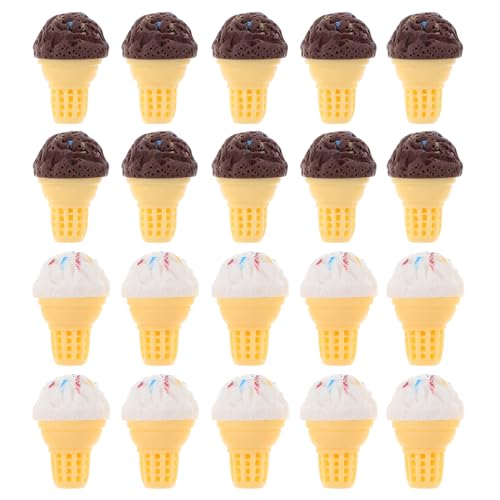 JOINPAYA 20-teilige Miniatur-eisladen-Requisiten Harzmaterial Einzigartige Verzierungen Für Puppenhäuser Und Miniatur-lebensmittelszenen von JOINPAYA