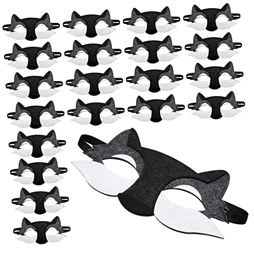 JOINPAYA 20st Wolfsmaske Aus Filz Wolfsparty Maskerade Maske Mädchen Halloween-party-maske -maskerade-mädchen Wolf Geburtstagsparty Zubehör Halloween-halbmaske Uv-maske Gefühlt von JOINPAYA