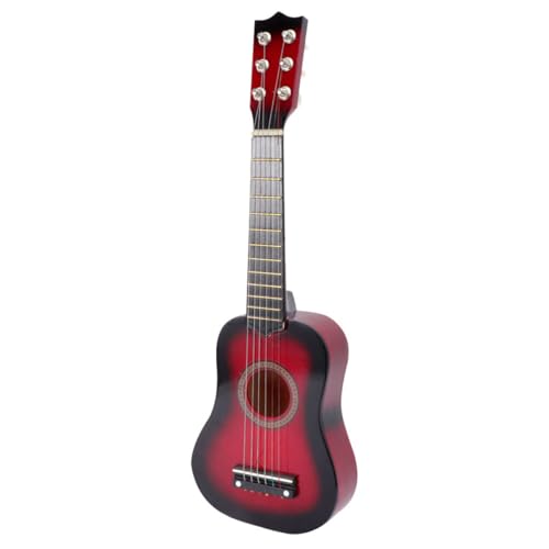 JOINPAYA 6-saitige Kindergitarre Holzgitarrenspielzeug Für Jungen Und Mädchen Mini-Musikinstrument Gitarre Für Kleinkinder Spielzeug Für Die Musikalische Früherziehung von JOINPAYA