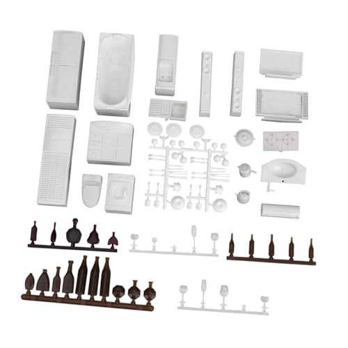 JOINPAYA 23 STK. Miniatur-Gebäudemodell Miniaturen winzige Möbel Babypuppenmöbel Puppenhaus-Miniatur mit Möbeln Bedroom Furniture wohnzimmermöbel Puppenhaus Möbel Modell Mini-Gebäudemöbel von JOINPAYA