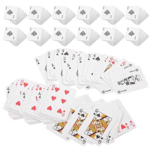 JOINPAYA 24 Sets Miniatur Decks Karten Tragbare Spiele für Jungen und Mädchen Erwachsene Party Spiele Neuartige Spielkarten von JOINPAYA
