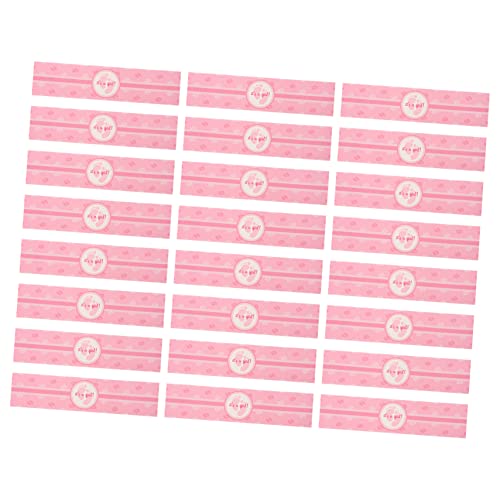 JOINPAYA 24 Stück Geschlechtsaufkleber geldumschläge Umschlag geschenkbeutel babyshowerparty geschenkesack Geschlecht offenbaren Kleberaufkleber Kinderparty-Aufkleber Plastik Rosa von JOINPAYA