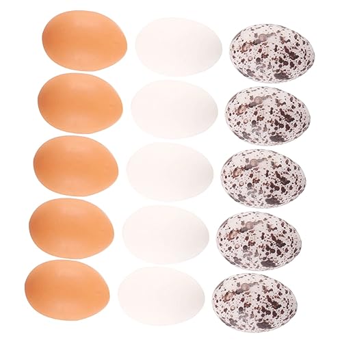 JOINPAYA 24 Stück Mini Eier Modell Mini Bastel Eier DIY Miniatur Eier Mini Eier Modelle Dekoration Mini Eier Eier Ornament Miniatur Figur Winziges Eier Imitation Spiel von JOINPAYA