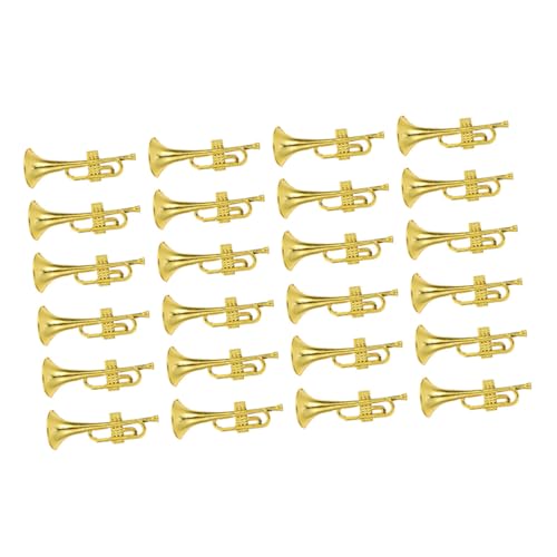 JOINPAYA 24 Stück Mini-Trompetenmodell Musikinstrument Miniatur LED Dekorative Musikinstrumente Modellbau Musikinstrumente Mini- - Szene Mini schmücken DIY - Plastik Golden JOINPAYA 24 Stück Mini-Trompetenmodell Musikinstrument Miniatur LED Dekorative Musikinstrumente Modellbau Musikinstrumente Mini- - Szene Mini schmücken DIY - Plastik Golden von JOINPAYA