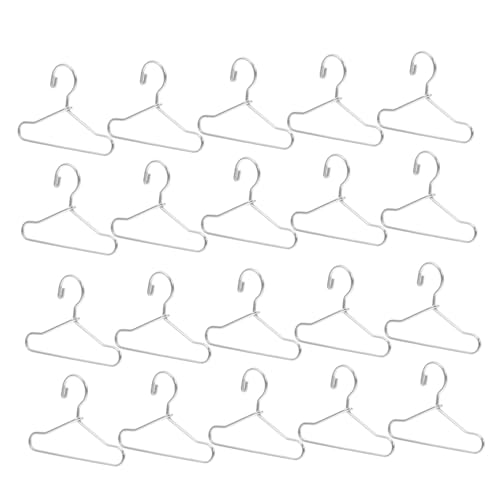 JOINPAYA 24 Stück Teiliges Mini kleiderbügel für Puppenhaus Langlebige Drahtbügel in Silber Geeignet für Puppenkleidung Babypuppen und Plüschspielzeug zur Organisierten Aufbewahrung JOINPAYA 24 Stück Teiliges Mini kleiderbügel für Puppenhaus Langlebige Drahtbügel in Silber Geeignet für Puppenkleidung Babypuppen und Plüschspielzeug zur Organisierten Aufbewahrung von JOINPAYA