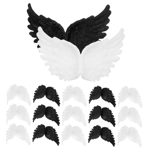 JOINPAYA 24 Stück Teiliges Plastik-engelsflügel Weiße und Schwarze Mini-flügel Detailreiche DIY Cake Dekoration Leicht Wiederverwendbar für Geburtstags Hochzeitsfeiern JOINPAYA 24 Stück Teiliges Plastik-engelsflügel Weiße und Schwarze Mini-flügel Detailreiche DIY Cake Dekoration Leicht Wiederverwendbar für Geburtstags Hochzeitsfeiern von JOINPAYA