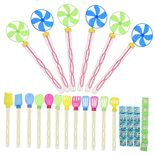 JOINPAYA 24 Stück Windmühlen-Blasenstab draußen Party für Blasenpistole Party Mini-Bubble-Sticks Bubble Zauberstab Plastik von JOINPAYA