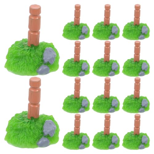 JOINPAYA 24-teiliges Mini-Bauernhof-Spielset: Puppenhaus-Miniatur-Holzstapel, Tier-Absperrzaun für DIY-Bauernhof-Szenen-Dekoration, Puppenhaus-Zubehör von JOINPAYA