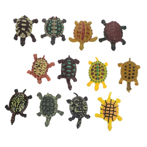 JOINPAYA 24Pcs Simulation Schildkrötenautos Auto Meeresschildkröte Mini Meer Tier Autodekoration Tortoise Statue Party Bevorzugt Schildkrötenmodelle Fischtankdekor von JOINPAYA