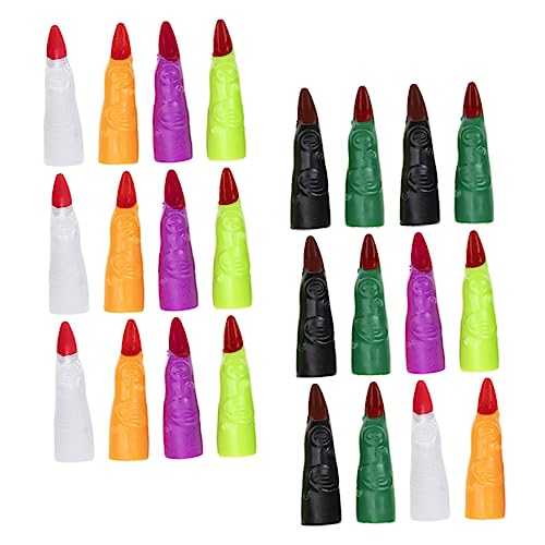 JOINPAYA Hexenfinger Party-Requisiten Für Jungen Und Mädchen 24 Stück Halloween-hexenfinger Künstliche Nägel Für Cosplay von JOINPAYA